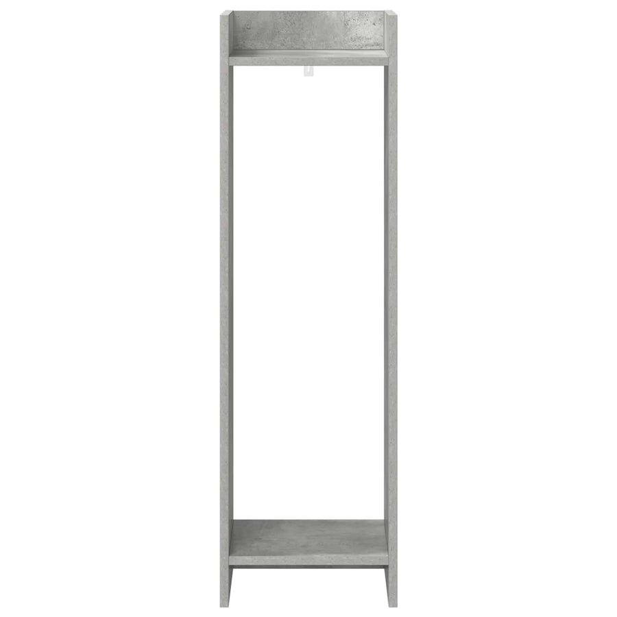 Plantenstandaard met plank 2 pcs Beton Grijs 30 x 30 x 100 cm