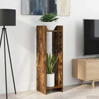 Plantenstandaard 30x30x100 cm gerookte eik