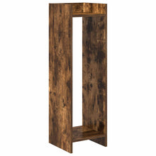 Plantenstandaard met plank Gerookte Eik 30 x 30 x 100 cm