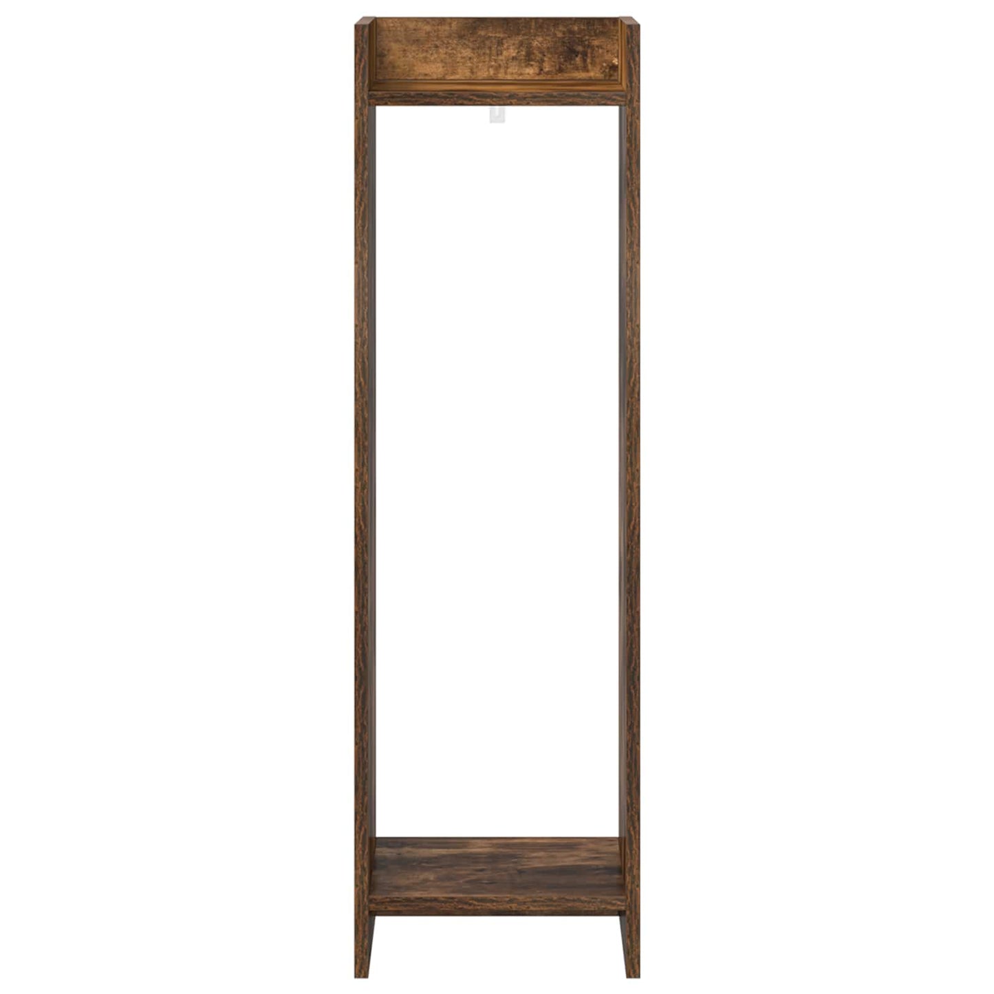 Plantenstandaard met plank Gerookte Eik 30 x 30 x 100 cm