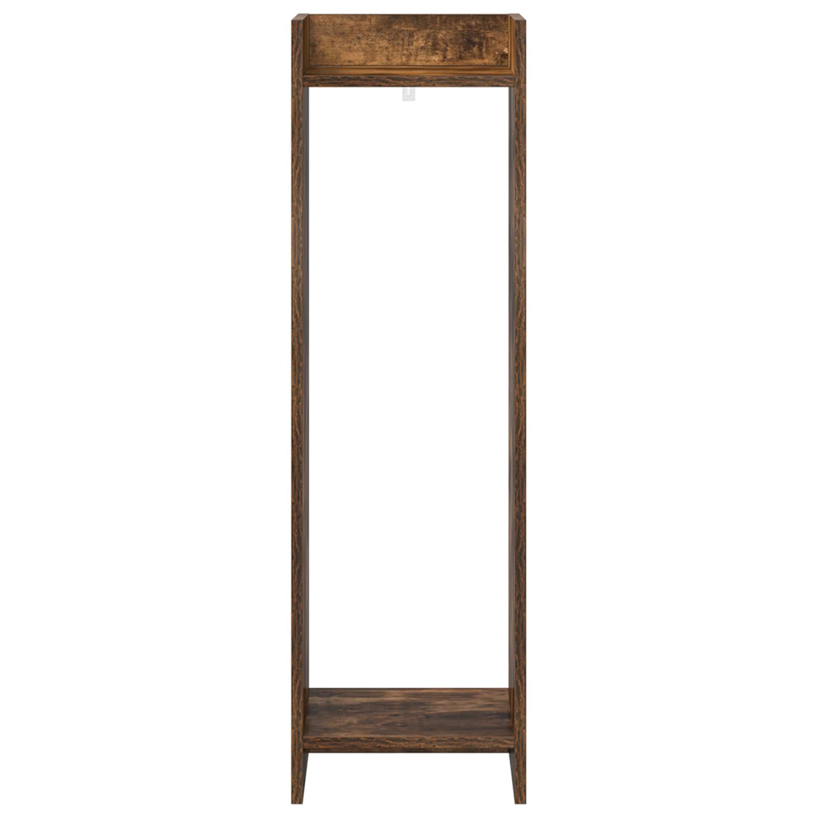 Plantenstandaard met plank Gerookte Eik 30 x 30 x 100 cm