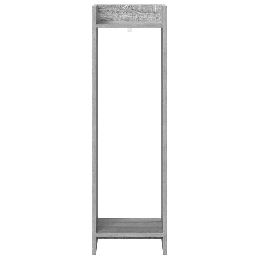 Plantenstandaard met plank Grijze Sonoma 30 x 30 x 100 cm