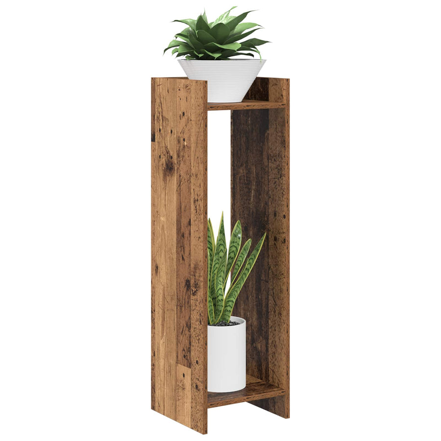 Plantenstandaard Oudhout 30 x 30 x 100 cm Geconstrueerd hout