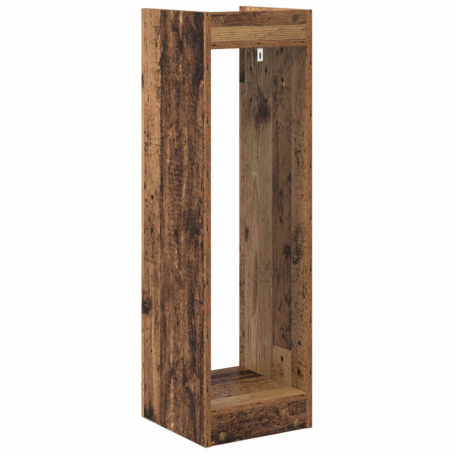 Plantenstandaard met plank 2 pcs Oudhout 30 x 30 x 100 cm