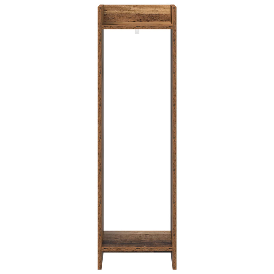 Plantenstandaard met plank 2 pcs Oudhout 30 x 30 x 100 cm