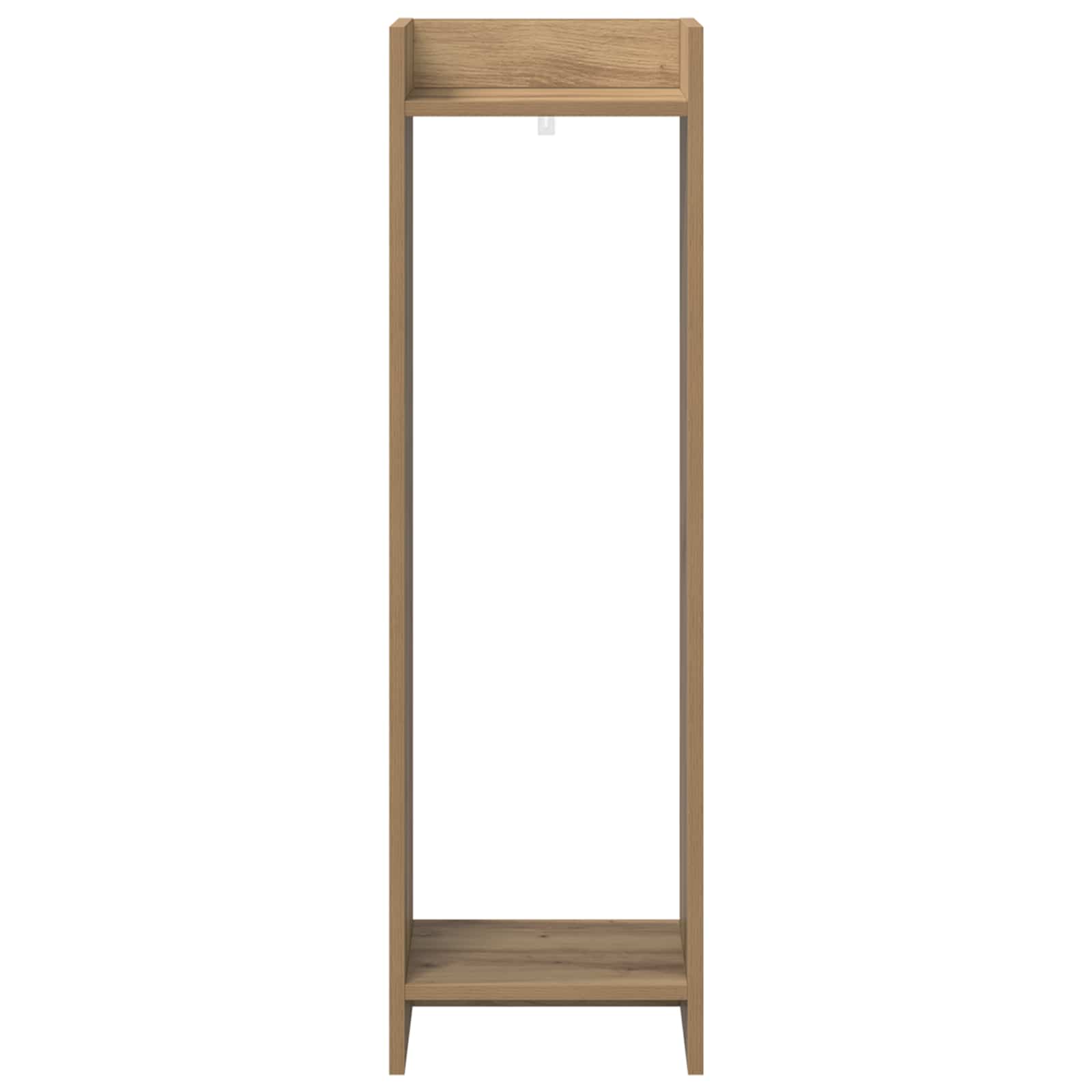 Plantenstandaard met plank Artisan Eik 30 x 30 x 100 cm