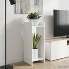Plantenstandaard 30x30x80 cm wit geconstrueerd hout