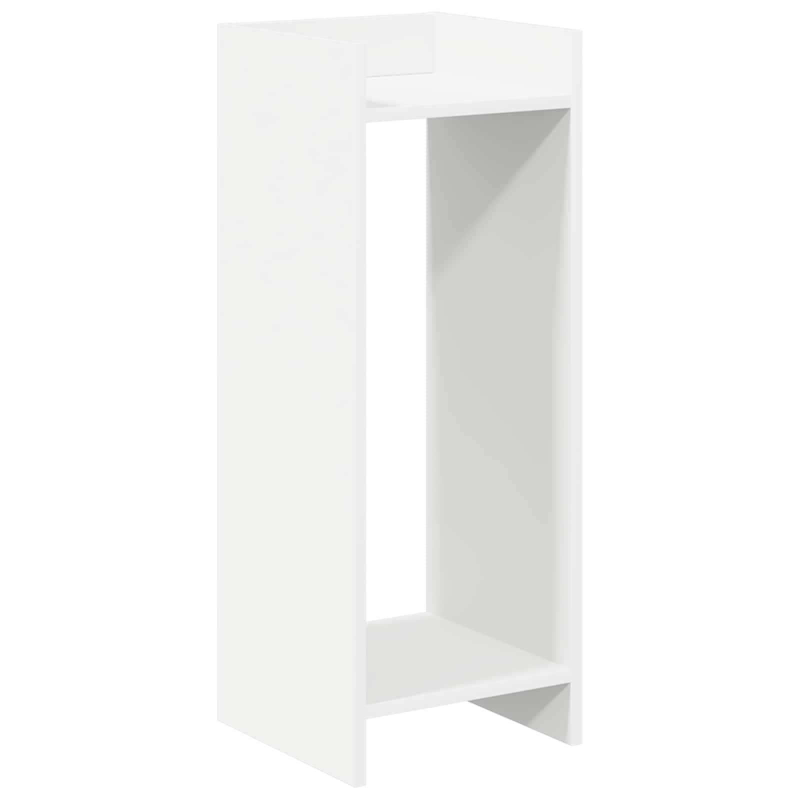 Plantenstandaard Wit 30 x 30 x 80 cm Geconstrueerd hout