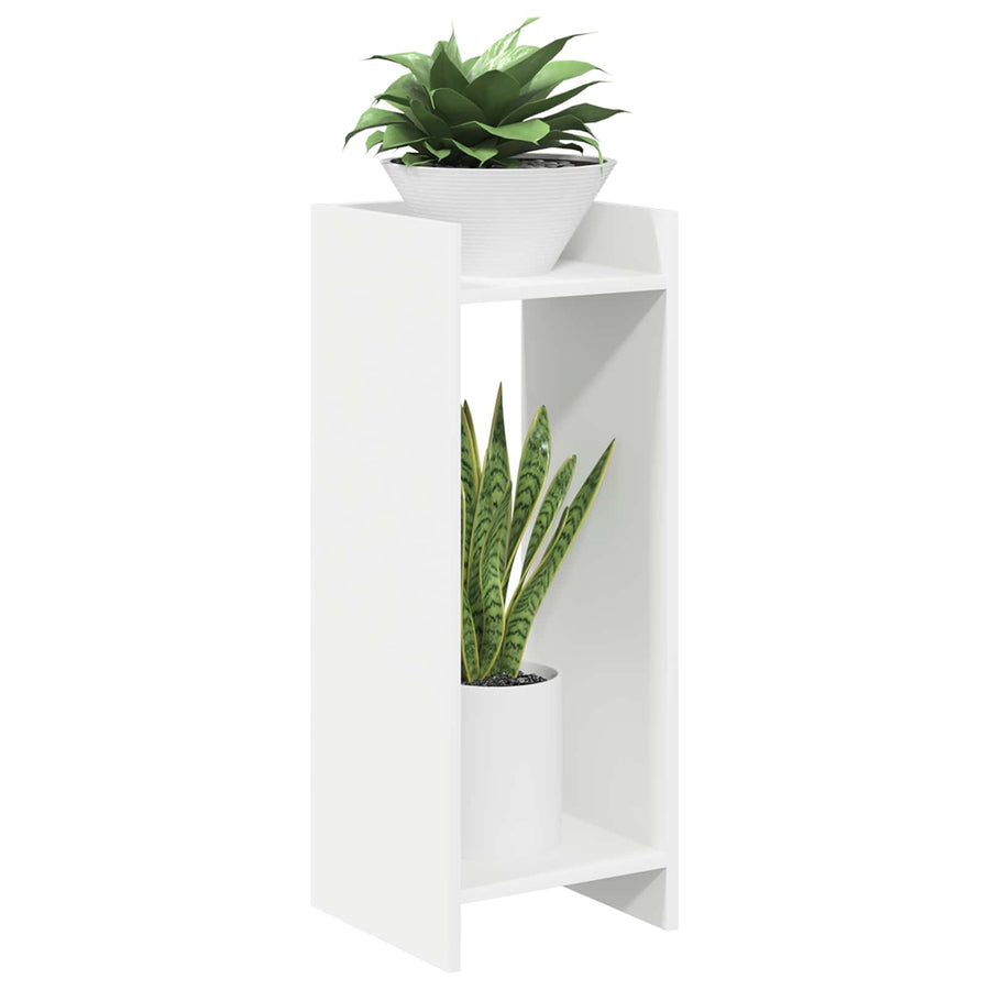 Plantenstandaard Wit 30 x 30 x 80 cm Geconstrueerd hout