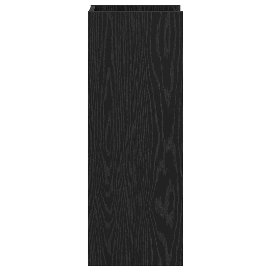 Plantenstandaard Zwarte Eik 30 x 30 x 80 cm Geconstrueerd hout