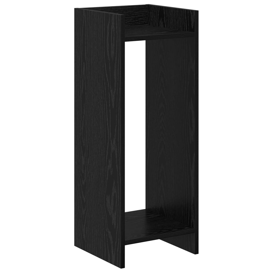 Plantenstandaard met plank 2 pcs Zwarte Eik 30 x 30 x 80 cm