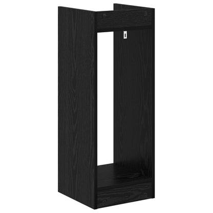 Plantenstandaard met plank 2 pcs Zwarte Eik 30 x 30 x 80 cm
