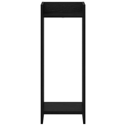 Plantenstandaard met plank 2 pcs Zwarte Eik 30 x 30 x 80 cm