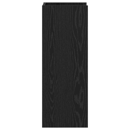Plantenstandaard met plank 2 pcs Zwarte Eik 30 x 30 x 80 cm