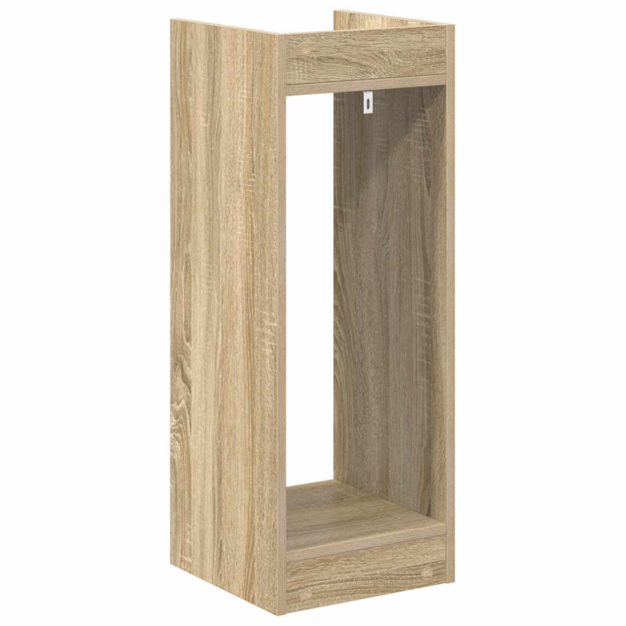 Plantenstandaard met plank 2 pcs Sonoma Eiken 30 x 30 x 80 cm