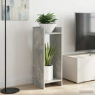 Plantenstandaard 2 stuks beton grijs 30x30x80 cm