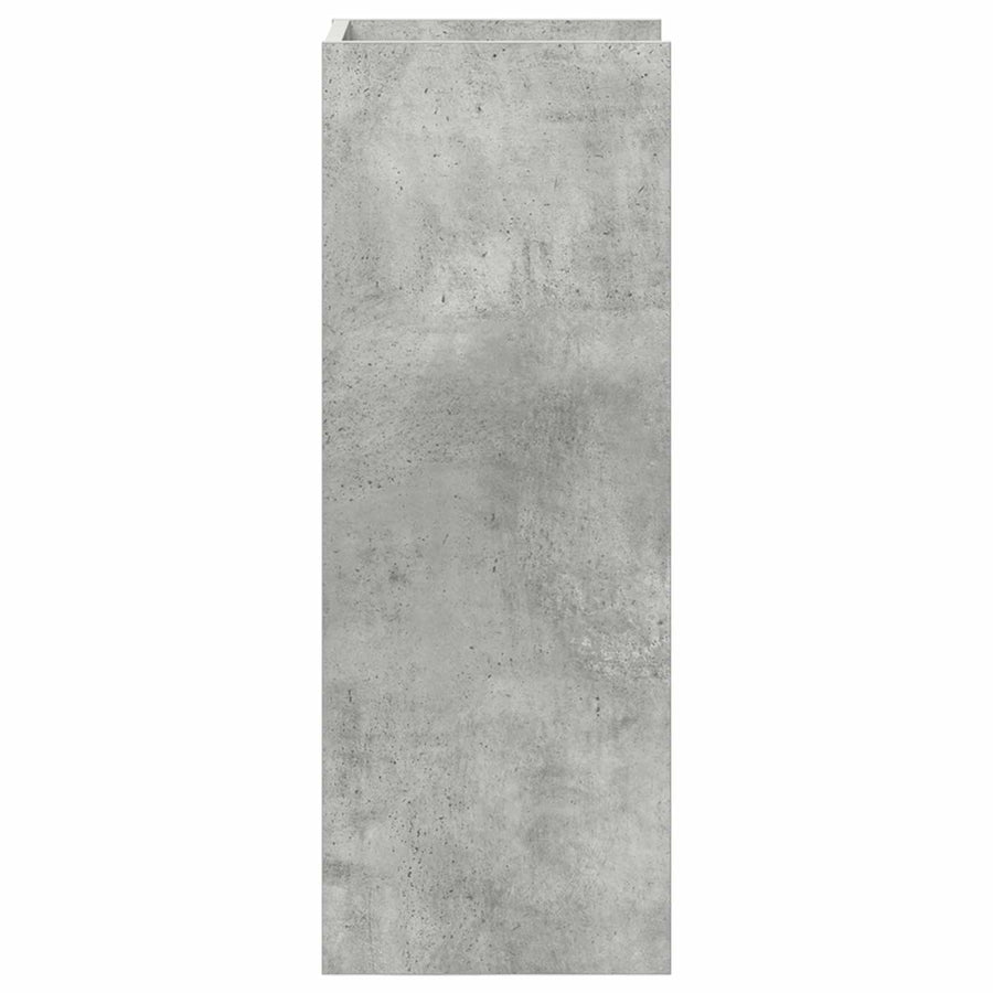 Plantenstandaard met plank 2 pcs Beton Grijs 30 x 30 x 80 cm