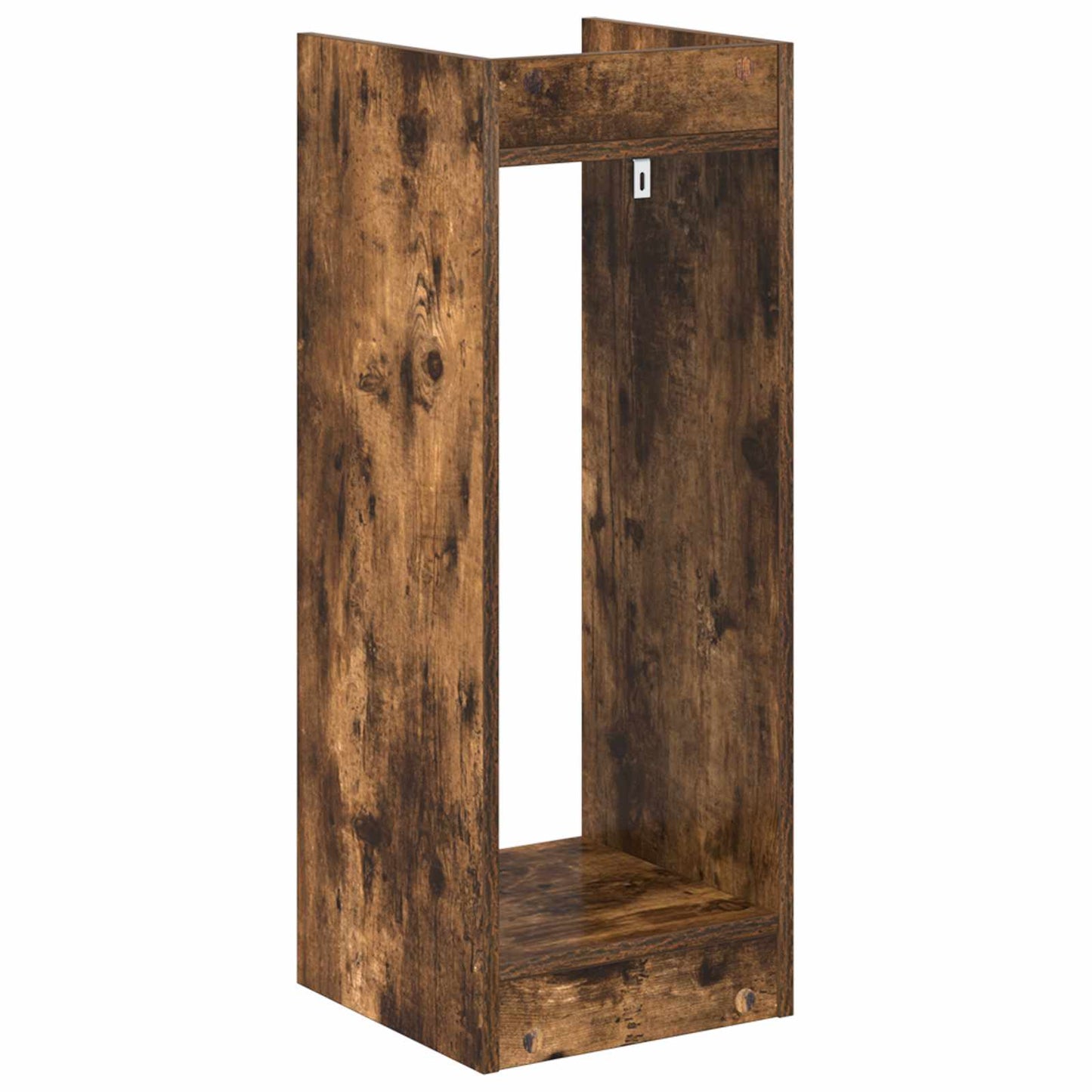 Plantenstandaard met plank 2 pcs Gerookte Eik 30 x 30 x 80 cm