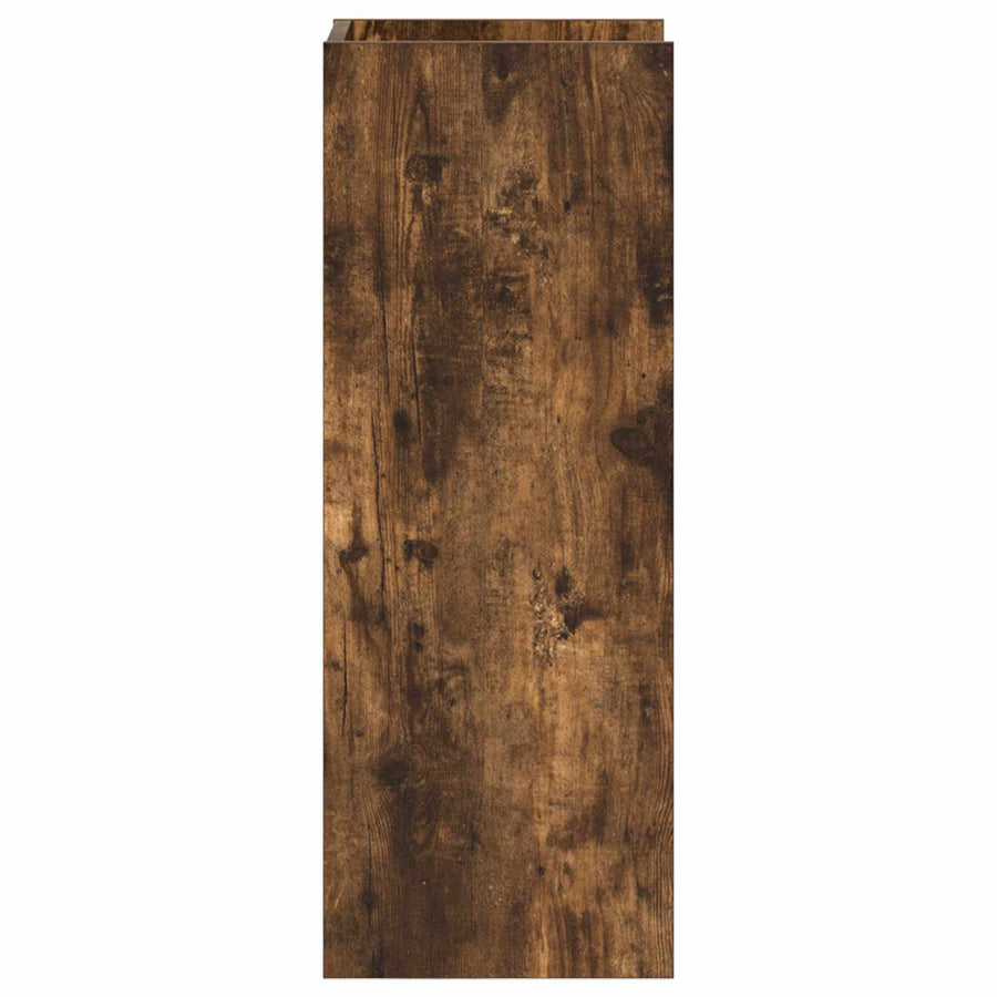 Plantenstandaard met plank 2 pcs Gerookte Eik 30 x 30 x 80 cm