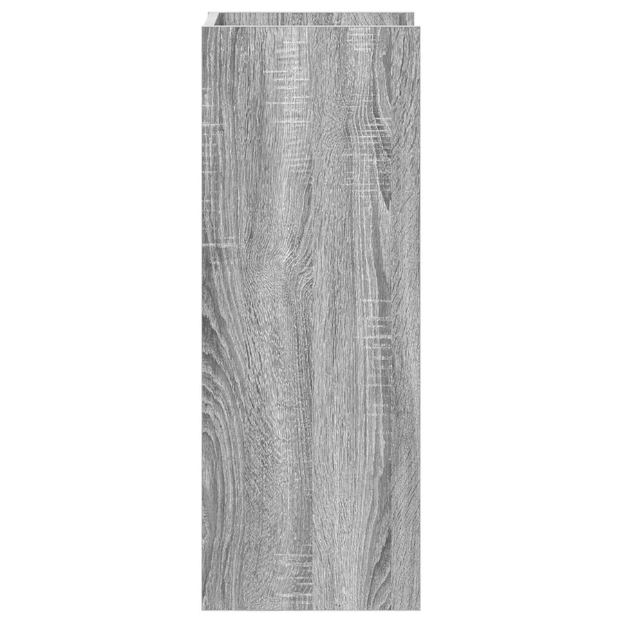 Plantenstandaard met plank Grijze Sonoma 30 x 30 x 80 cm