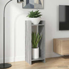 Plantenstandaard 2 stuks 30x30x80 cm grijs Sonoma