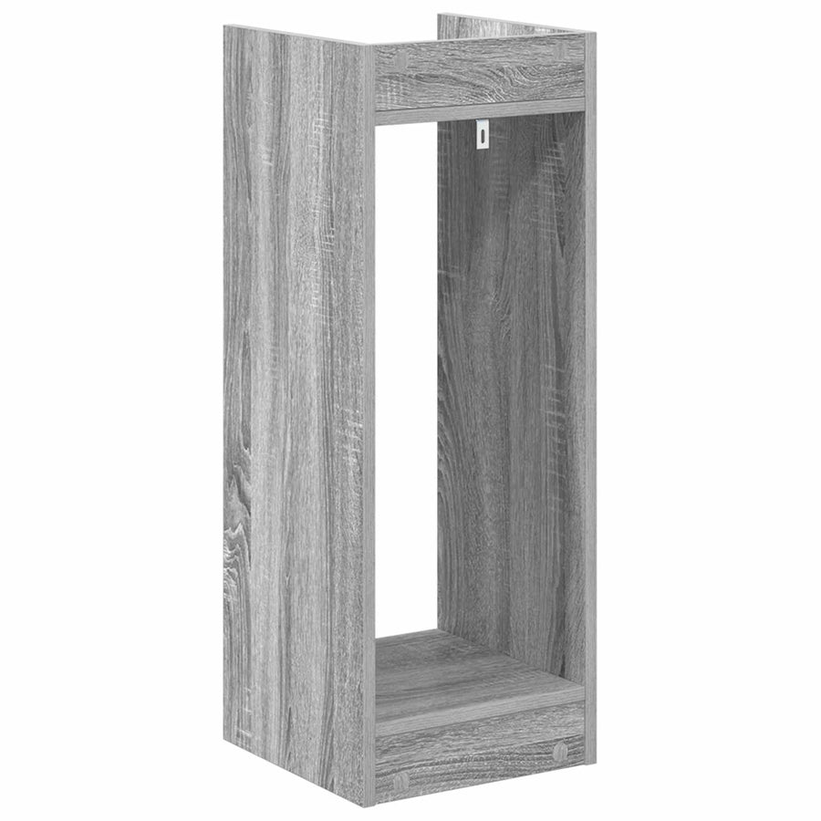 Plantenstandaard met plank 2 pcs Grijze Sonoma 30 x 30 x 80 cm
