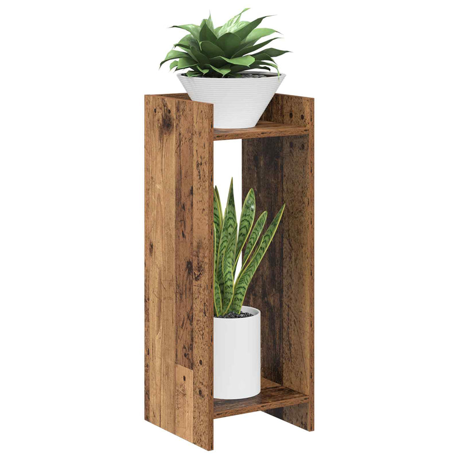 Plantenstandaard Oudhout 30 x 30 x 80 cm Geconstrueerd hout