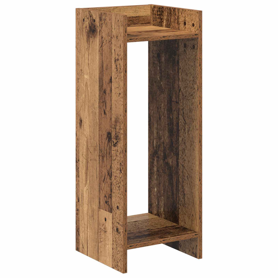 Plantenstandaard met plank 2 pcs Oudhout 30 x 30 x 80 cm