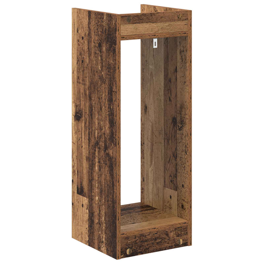 Plantenstandaard met plank 2 pcs Oudhout 30 x 30 x 80 cm