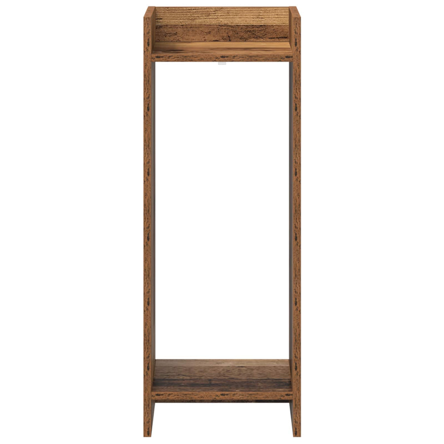 Plantenstandaard met plank 2 pcs Oudhout 30 x 30 x 80 cm
