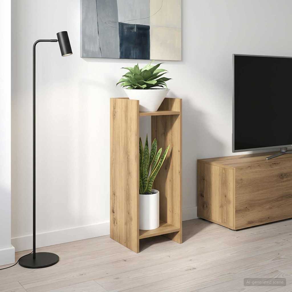 Plantenstandaard Artisan Eik 30 x 30 x 80 cm Geconstrueerd hout