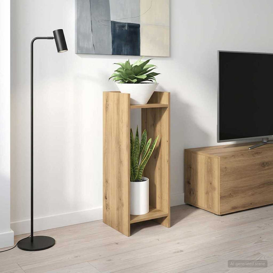 Plantenstandaard Artisan Eik 30 x 30 x 80 cm Geconstrueerd hout