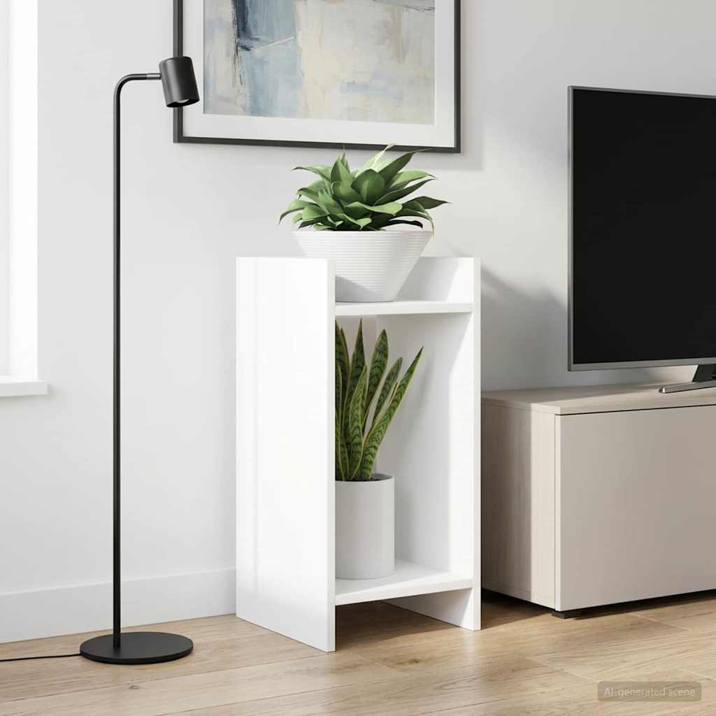 Plantenstandaard Wit 30 x 30 x 60 cm Geconstrueerd hout