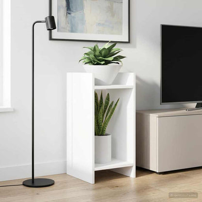 Plantenstandaard Wit 30 x 30 x 60 cm Geconstrueerd hout