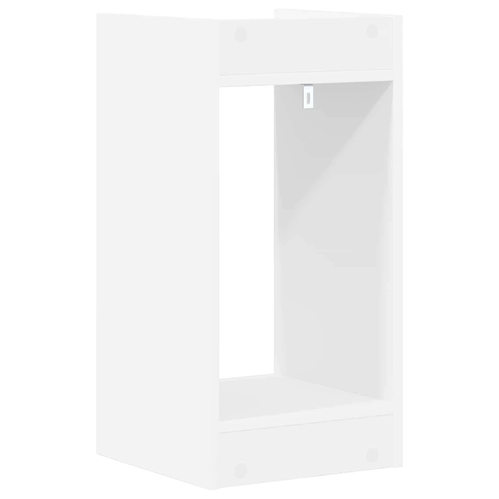 Plantenstandaard 2 pcs Wit 30 x 30 x 60 cm Geconstrueerd hout
