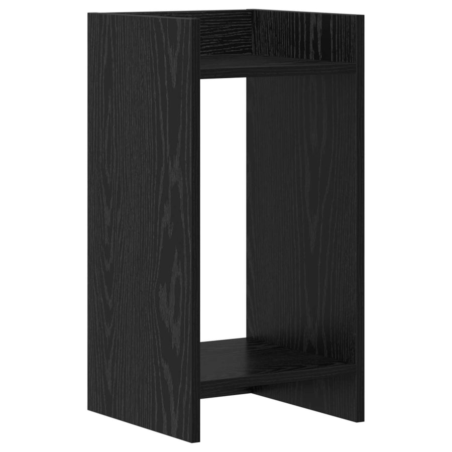Plantenstandaard Zwarte Eik 30 x 30 x 60 cm Geconstrueerd hout