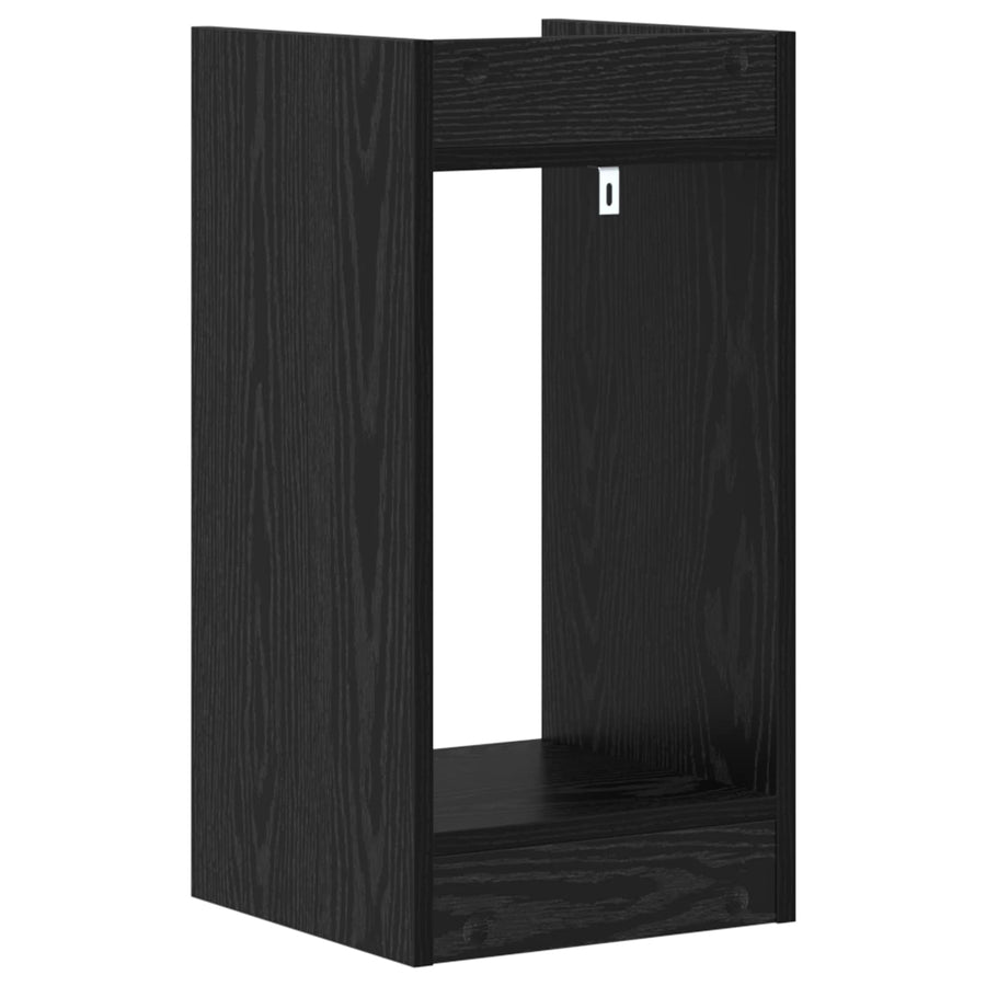 Plantenstandaard Zwarte Eik 30 x 30 x 60 cm Geconstrueerd hout