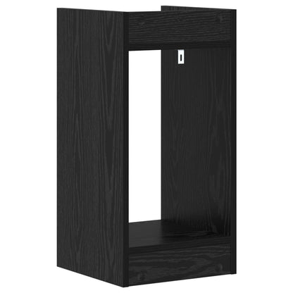 Plantenstandaard Zwarte Eik 30 x 30 x 60 cm Geconstrueerd hout