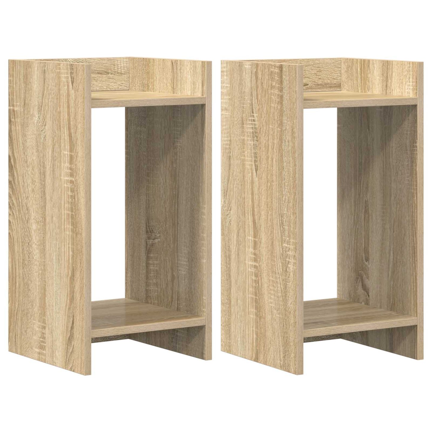 Plantenstandaard met plank 2 pcs Sonoma Eiken 30 x 30 x 60 cm