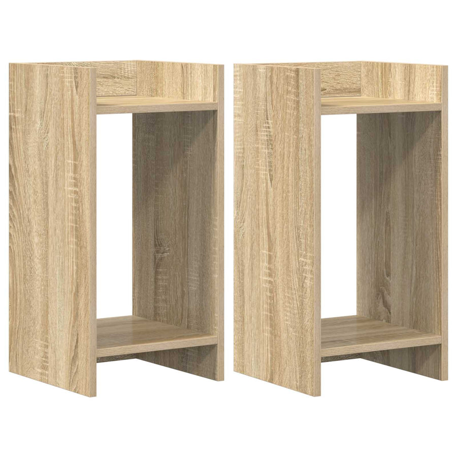 Plantenstandaard met plank 2 pcs Sonoma Eiken 30 x 30 x 60 cm
