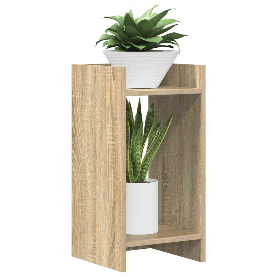Plantenstandaard met plank 2 pcs Sonoma Eiken 30 x 30 x 60 cm