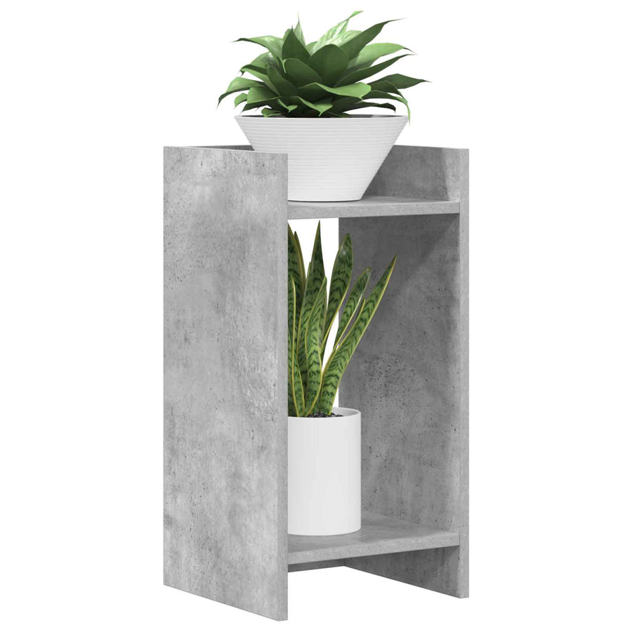 Plantenstandaard Beton Grijs 30 x 30 x 60 cm Geconstrueerd hout