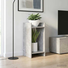 Plantenstandaard met plank 2 pcs Beton Grijs 30 x 30 x 60 cm