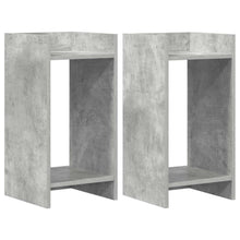 Plantenstandaard met plank 2 pcs Beton Grijs 30 x 30 x 60 cm