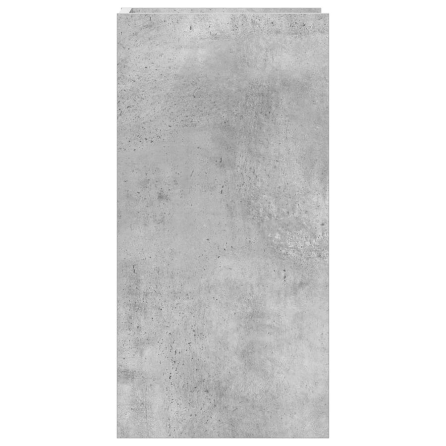 Plantenstandaard met plank 2 pcs Beton Grijs 30 x 30 x 60 cm