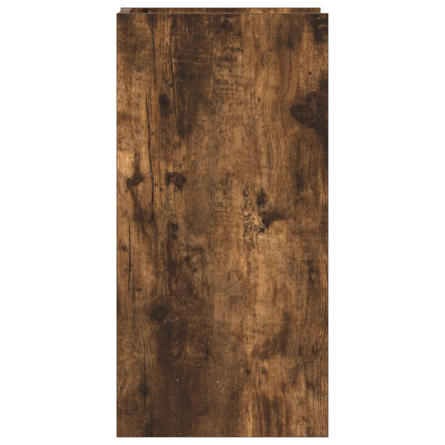 Plantenstandaard met plank 2 pcs Gerookte Eik 30 x 30 x 60 cm