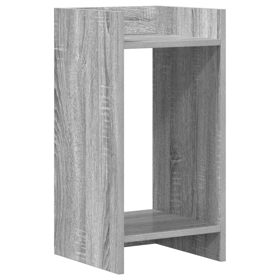 Plantenstandaard met plank Grijze Sonoma 30 x 30 x 60 cm