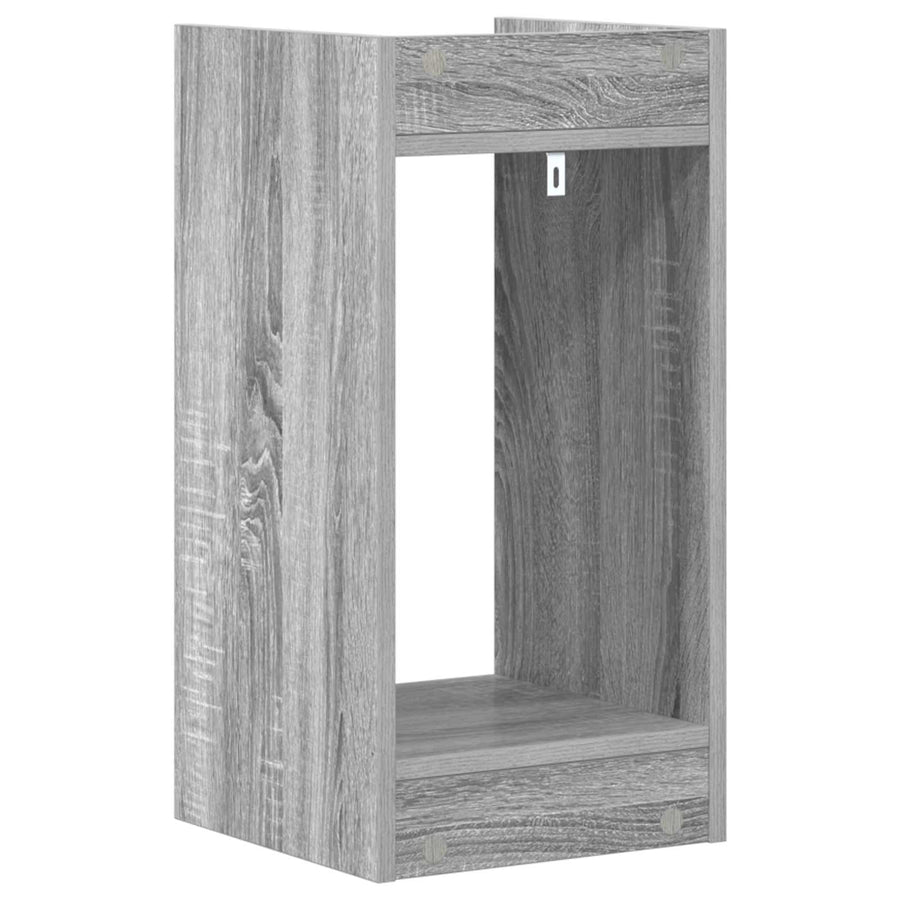 Plantenstandaard met plank Grijze Sonoma 30 x 30 x 60 cm