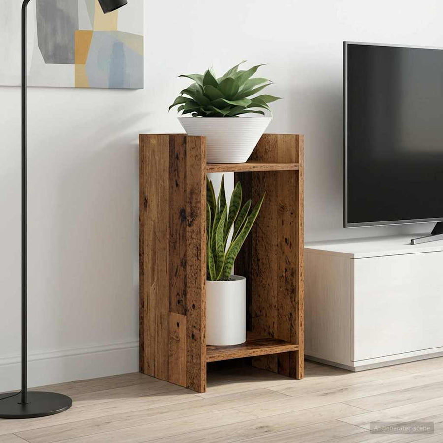 Plantenstandaard Oudhout 30 x 30 x 60 cm Geconstrueerd hout