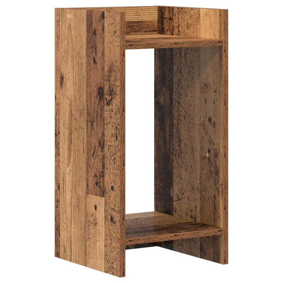 Plantenstandaard met plank 2 pcs Oudhout 30 x 30 x 60 cm